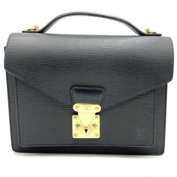 Louis Vuitton Monceau Black Leather handbag - Picture 1 of 10